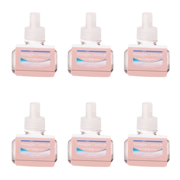 Yankee Candle Scent Plug Refill, Pink Sands (Pack of 6)