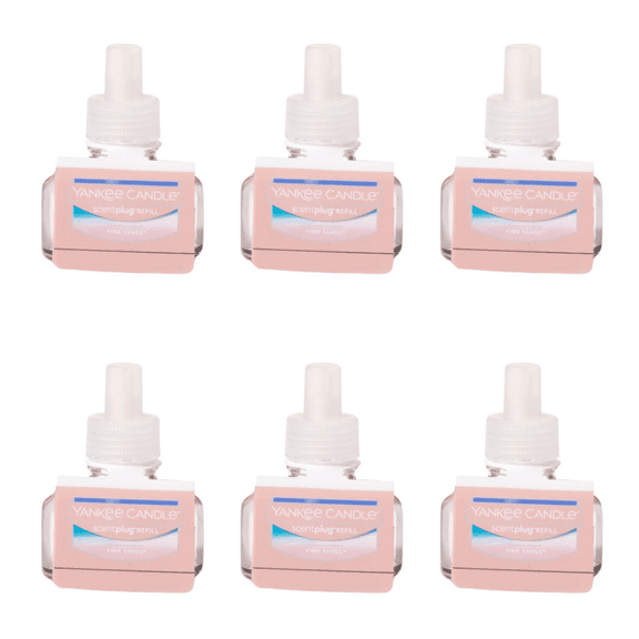 Yankee Candle Scent Plug Refill, Pink Sands (Pack of 6)