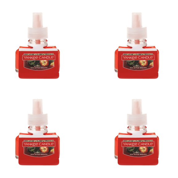 Yankee Candle Scent Plug Refill, Red Apple Wreath (Pack of 4)