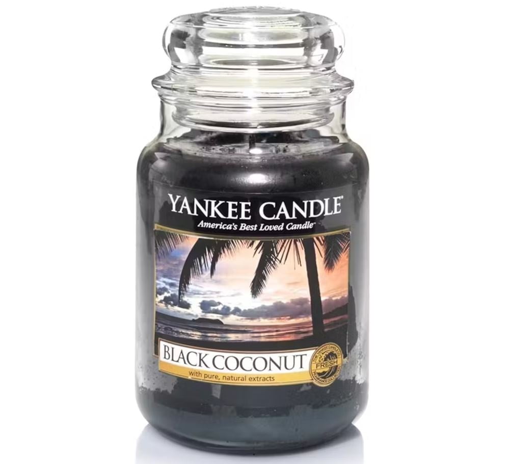 Luxurious Black Coconut Scented Jar Candle
