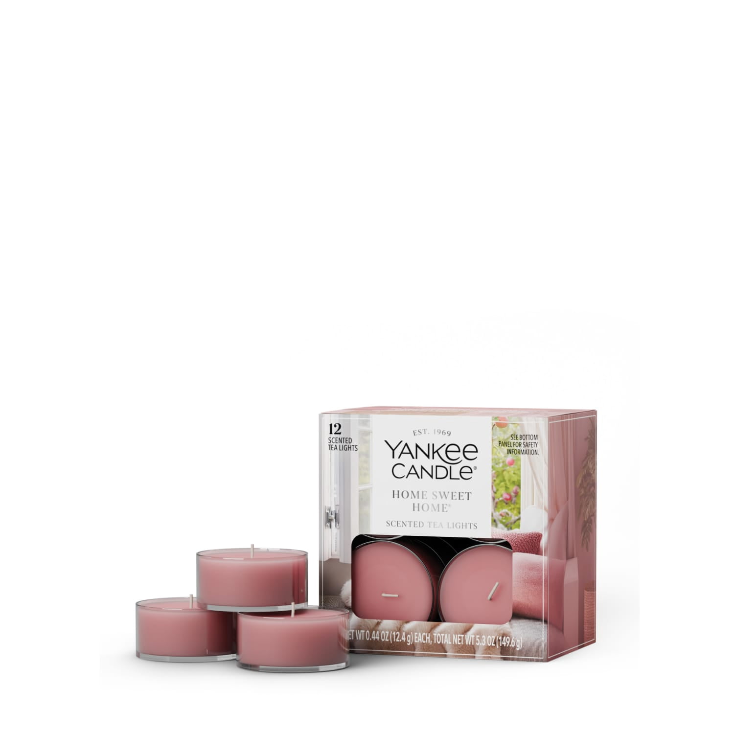 Yankee Candle Scented Tealight Candles, 12-Pack, Home Sweet Home Mini Candles