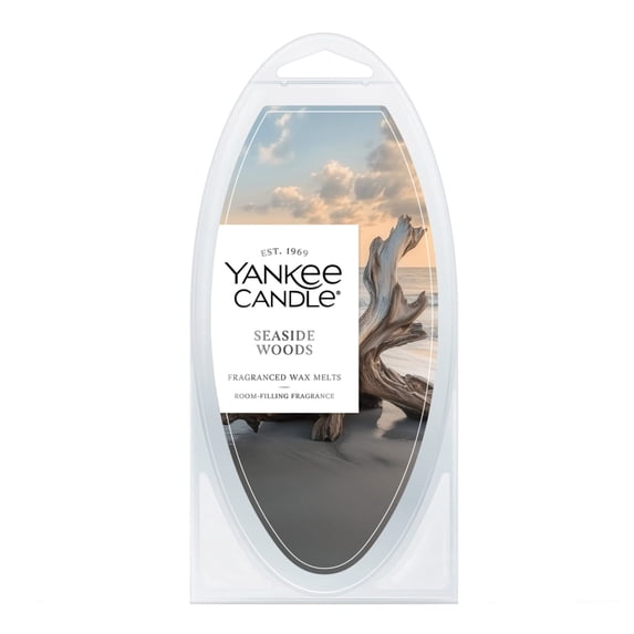 Yankee Candle Seaside Woods Fragranced Wax Melts, 1 Pack of 6, 2.6 oz