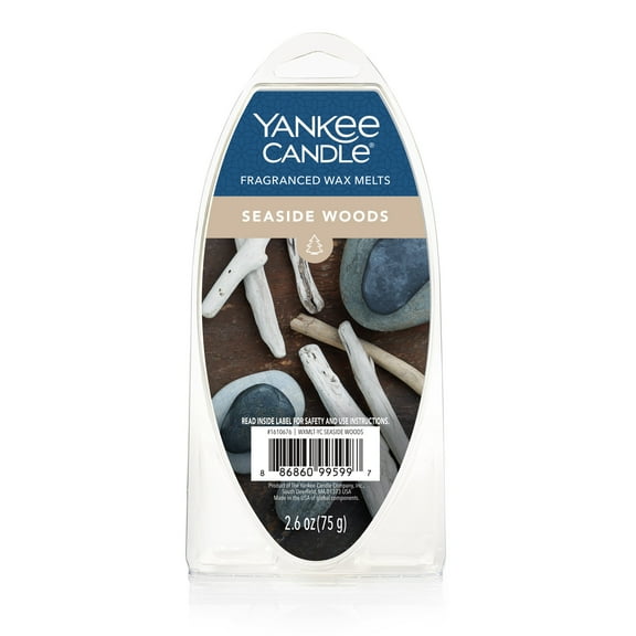 Yankee Candle Seaside Woods Fragranced Wax Melts, 1 Pack of 6, 2.6 oz