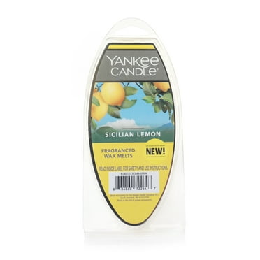 Yankee Candle Sicilian Lemon Fragranced Wax Melts, 1 Pack of 6, 2.6 oz