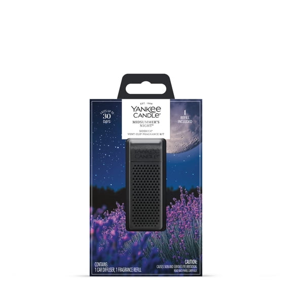 Yankee Candle Sidekick Collection Car Air Vent Clip Dot Design Kit, Midsummer's Night