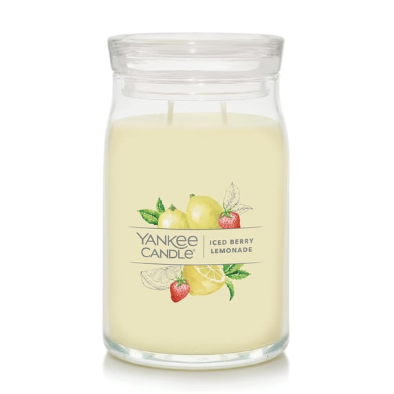 Yankee Candle Signature Large 2-Wick Candle, Iced Berry Lemonade, 20 oz