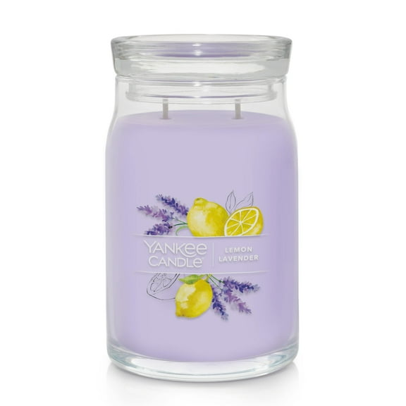 Yankee Candle Signature Large 2-Wick Candle, Lemon Lavender, 20 oz