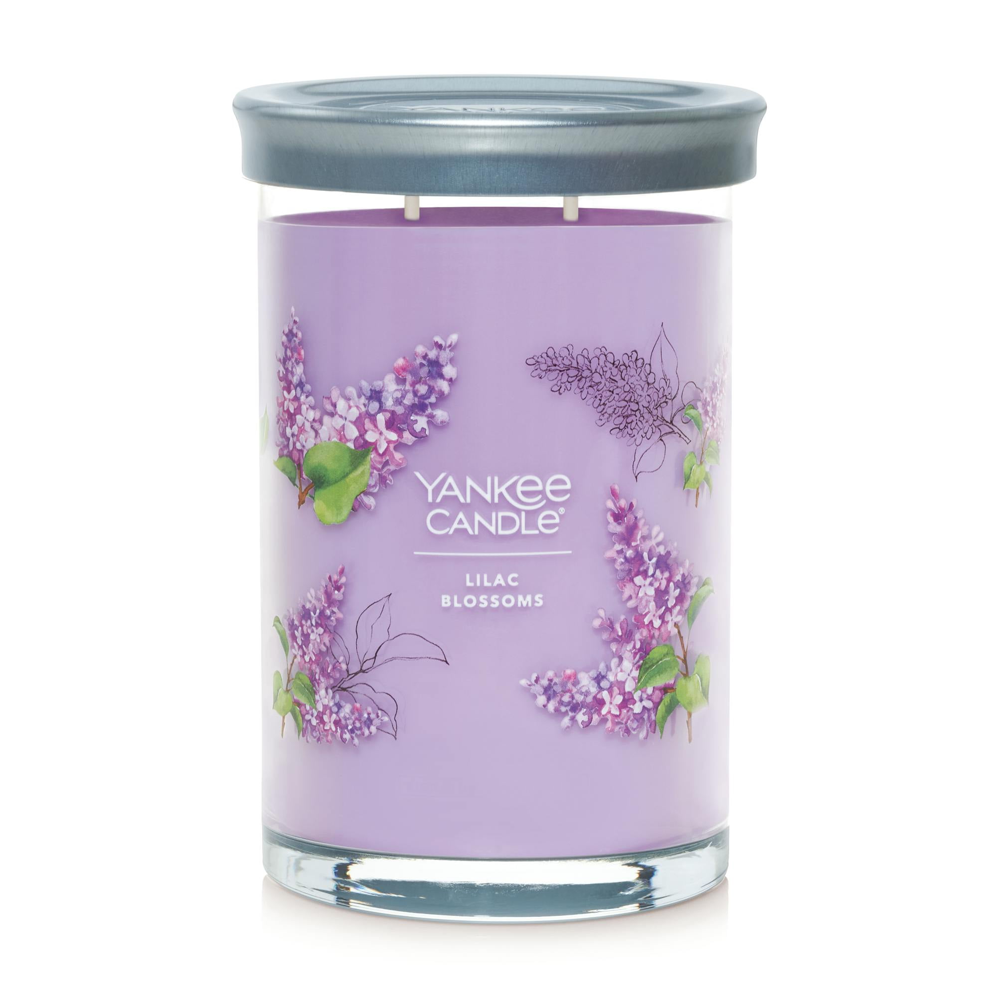 Lilac Blossoms White Soy Scented Tumbler Candle