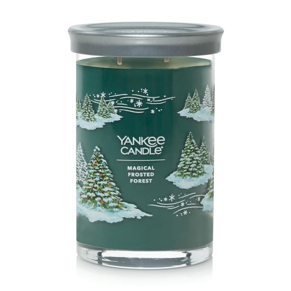 Yankee Candle Signature Large 2-Wick Candle, Magical Frosted Forest, 20 oz