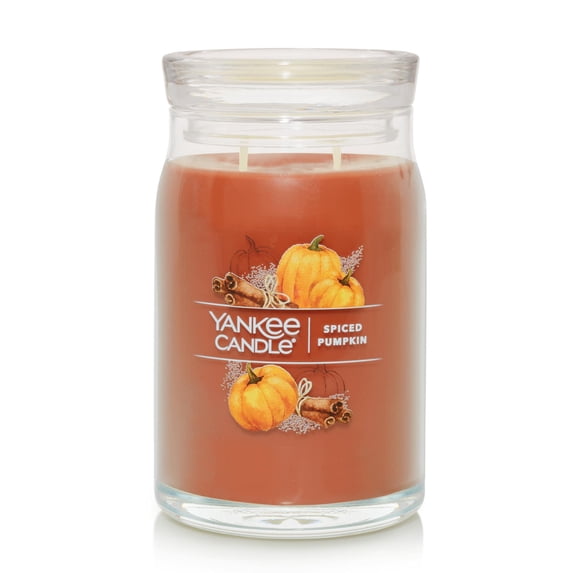 Yankee Candle Signature Large 2-Wick Candle, Spiced Pumpkin, 20 oz