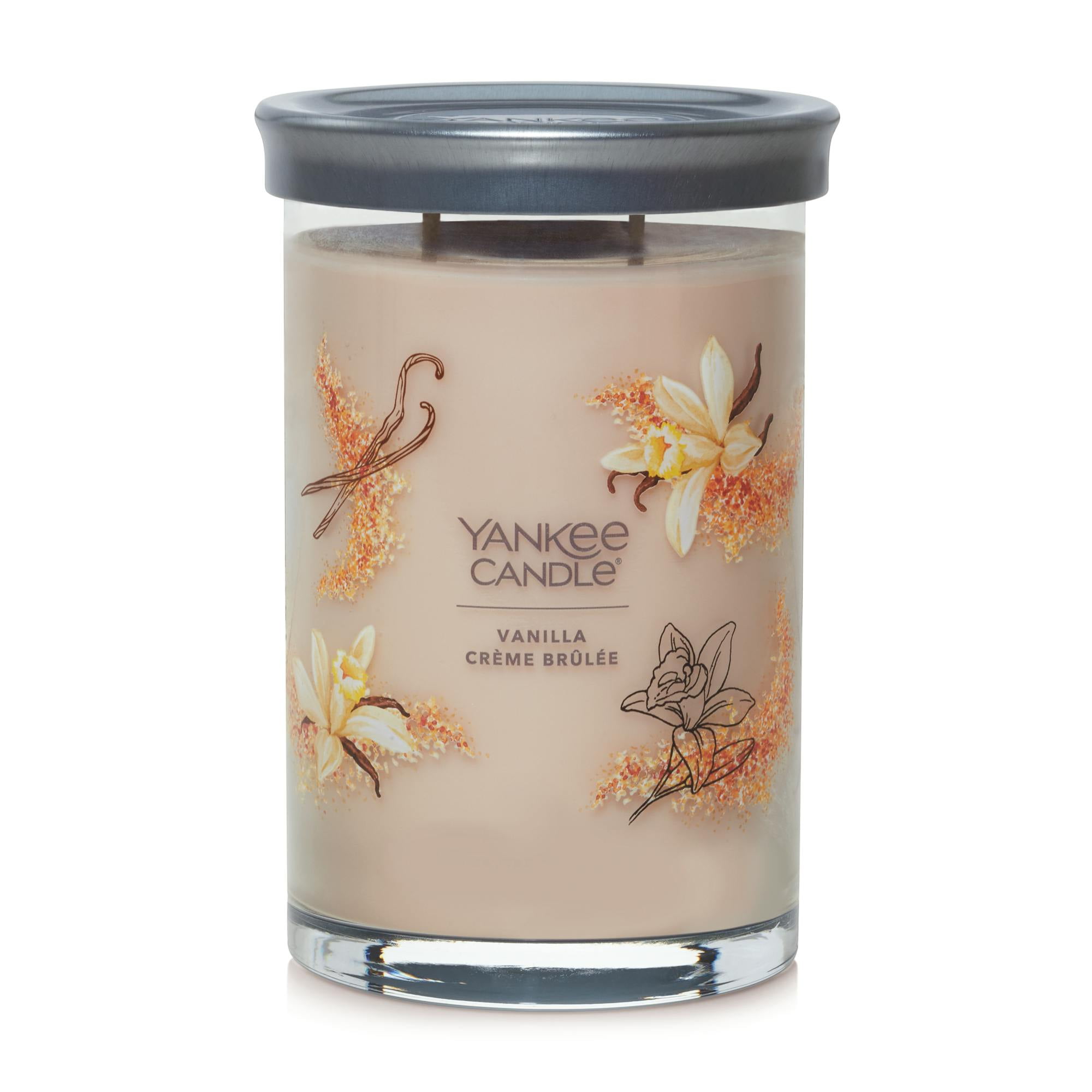 Signature Large Vanilla Creme Brule Tumbler Candle 20oz - Yankee Candle: Soy Wax Blend, Dual Wick, Glass Jar, 60hr Burn Time