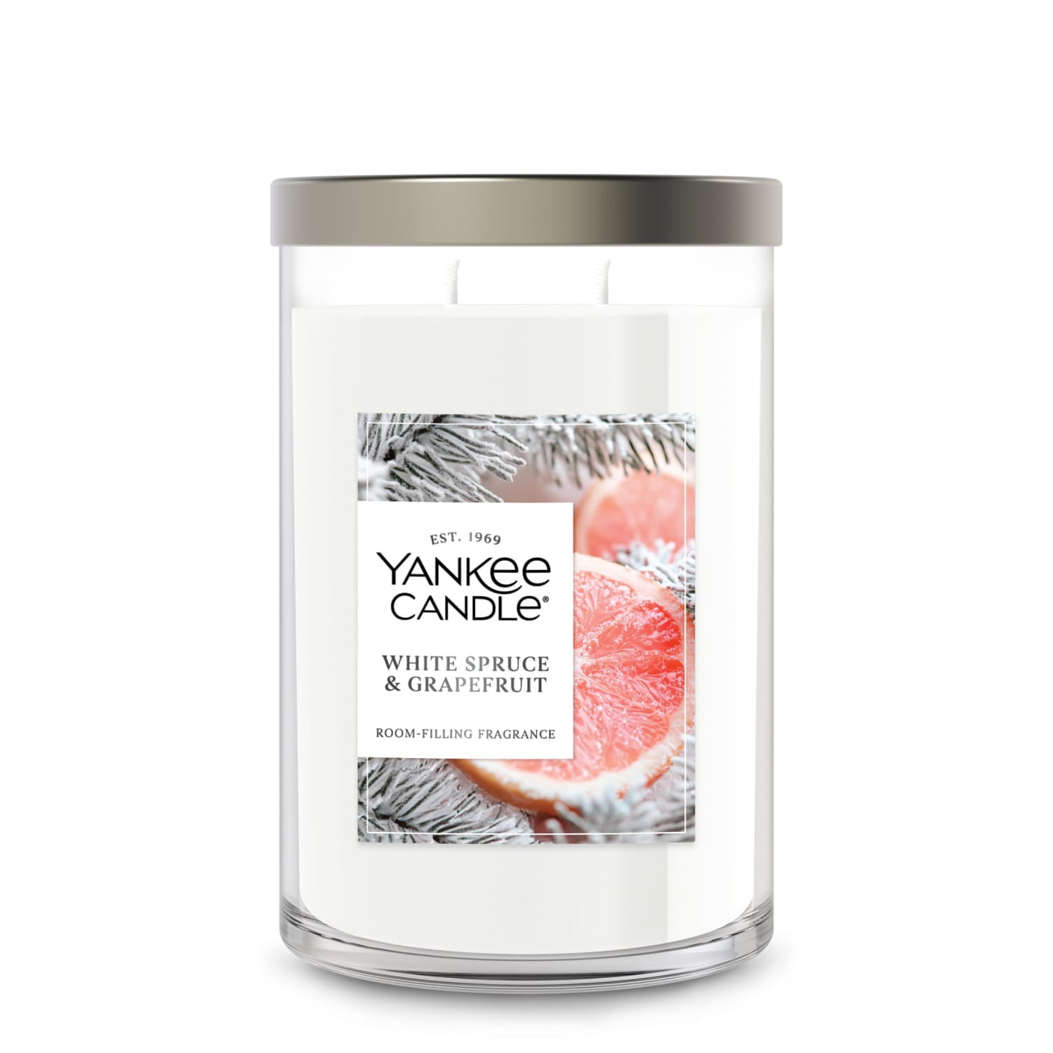 Yankee Candle White Spruce & Grapefruit Large Tumbler Scented Candles, 20 oz