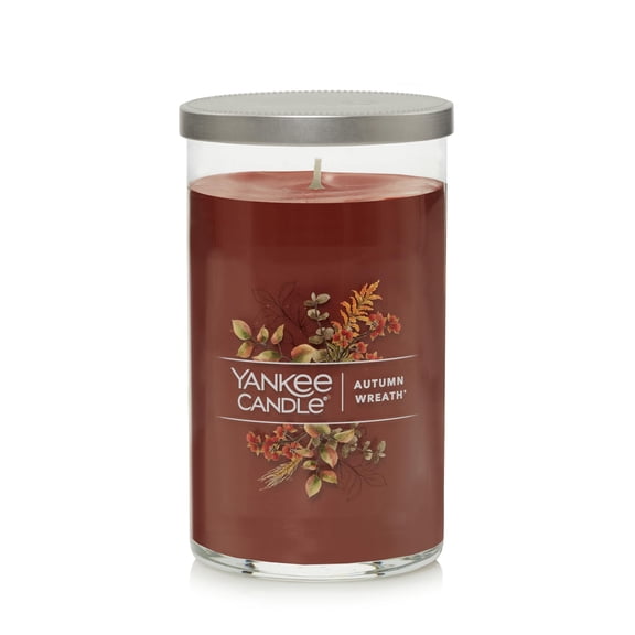 Yankee Candle Signature Medium 2-Wick Candle, Autumn Wreath, 14.25 oz