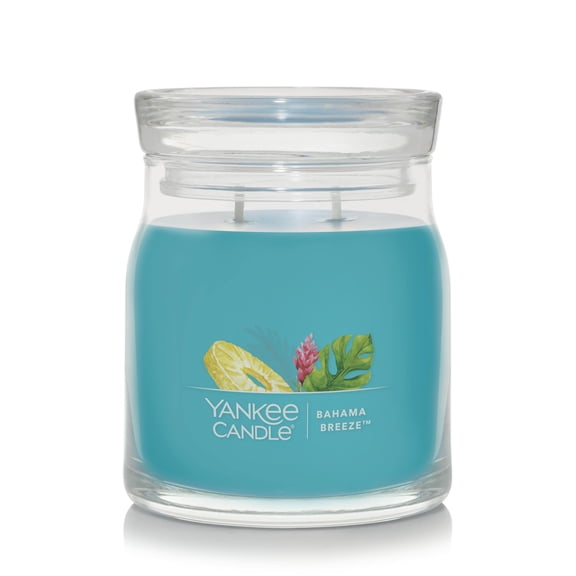 Yankee Candle Signature Medium 2-Wick Candle, Bahama Breeze, 13 oz