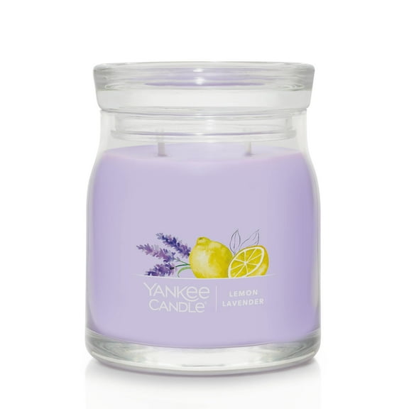 Yankee Candle Signature Medium 2-Wick Candle, Lemon Lavender, 13 oz