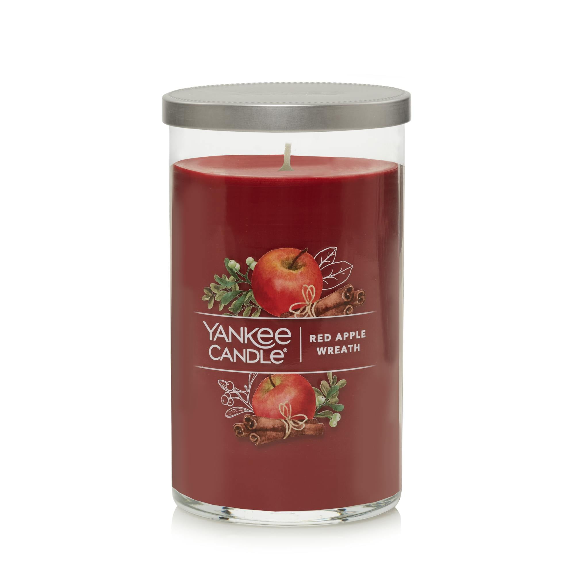 Yankee Candle Signature Medium 2-Wick Candle, Red Apple Wreath, 14.25 oz