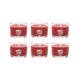thumbnail image 1 of Yankee Candle Signature Votive Mini Candle Jar, Holiday Zest Scent, Natural Soy Wax Blend Candle with Natural Fiber Wick, 1.3 OZ Glass Jar (Pack of 6), 1 of 3
