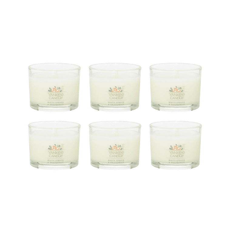 Yankee Candle Signature Votive Mini Candle Jar, White Spruce