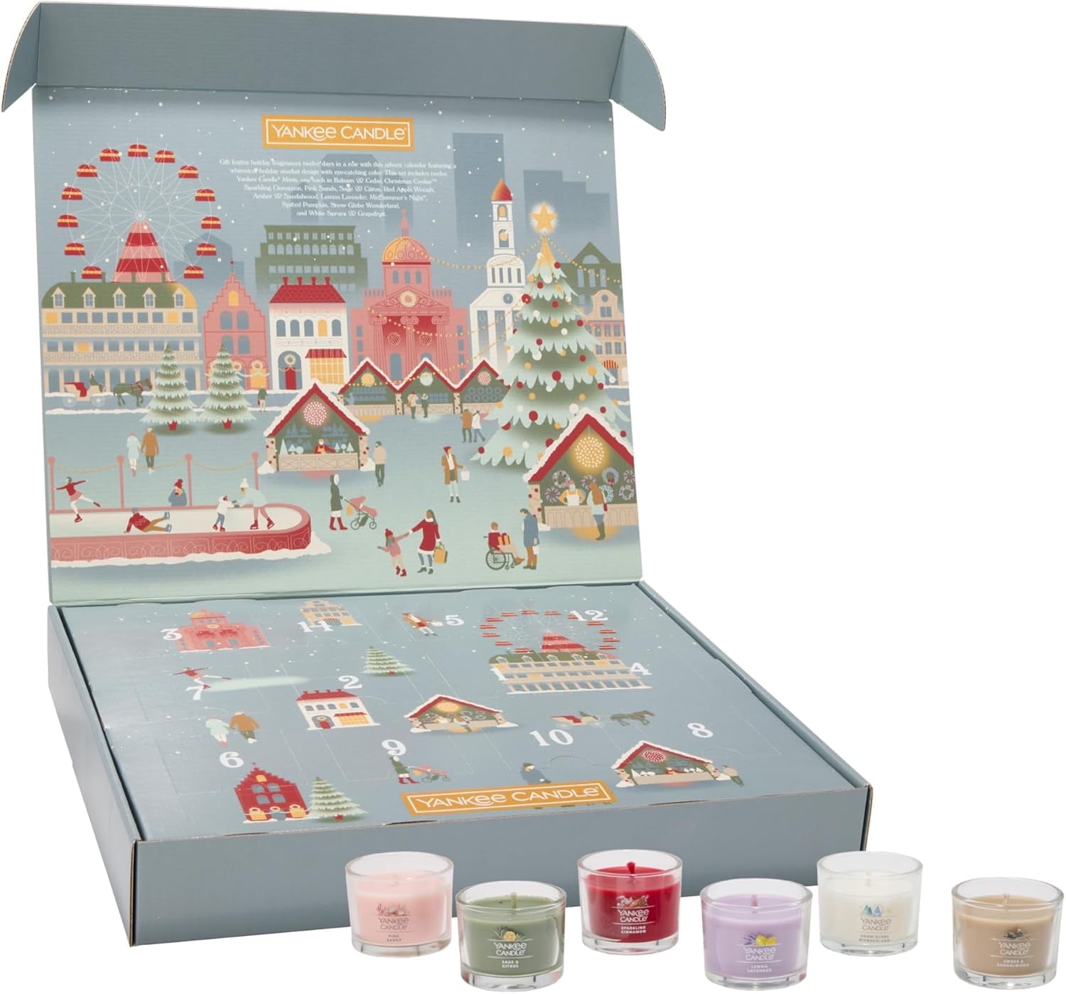 Yankee Candle Signature Votive Mini Candle Jars, 12 Days of Christmas Candle Advent Calendar Variety Pack - Thumbnail 5