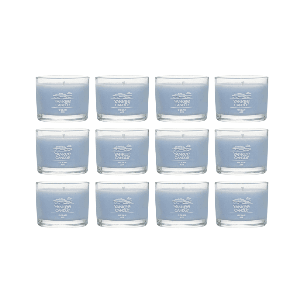 Yankee Candle Signature Votive Mini Candle, Ocean Air Scent, 1.3 oz