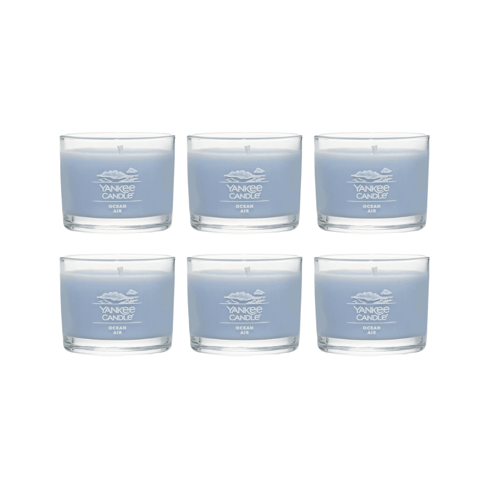 Yankee Candle Signature Votive Mini Candle, Ocean Air Scent, 1.3 oz