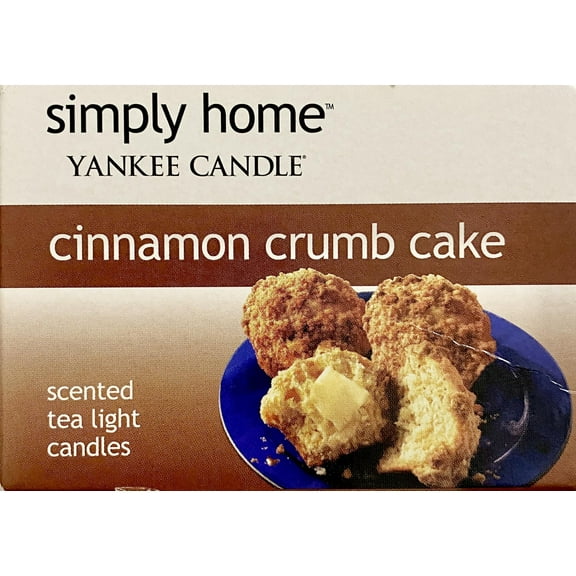 Yankee Candle Simply Home Cinnamon Crumb Cake Tea Light Candles