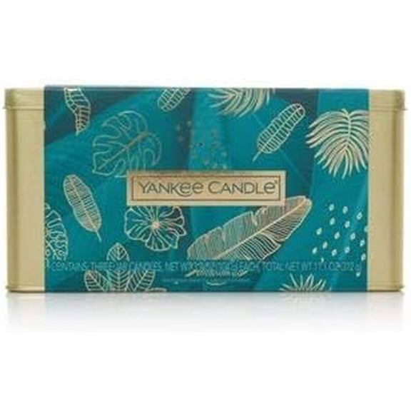 Yankee Candle Small Original Jar Gift Set with a Pink Sands, a Lilac Blossoms, and a Catching Rays Small Jars in Gift Tin