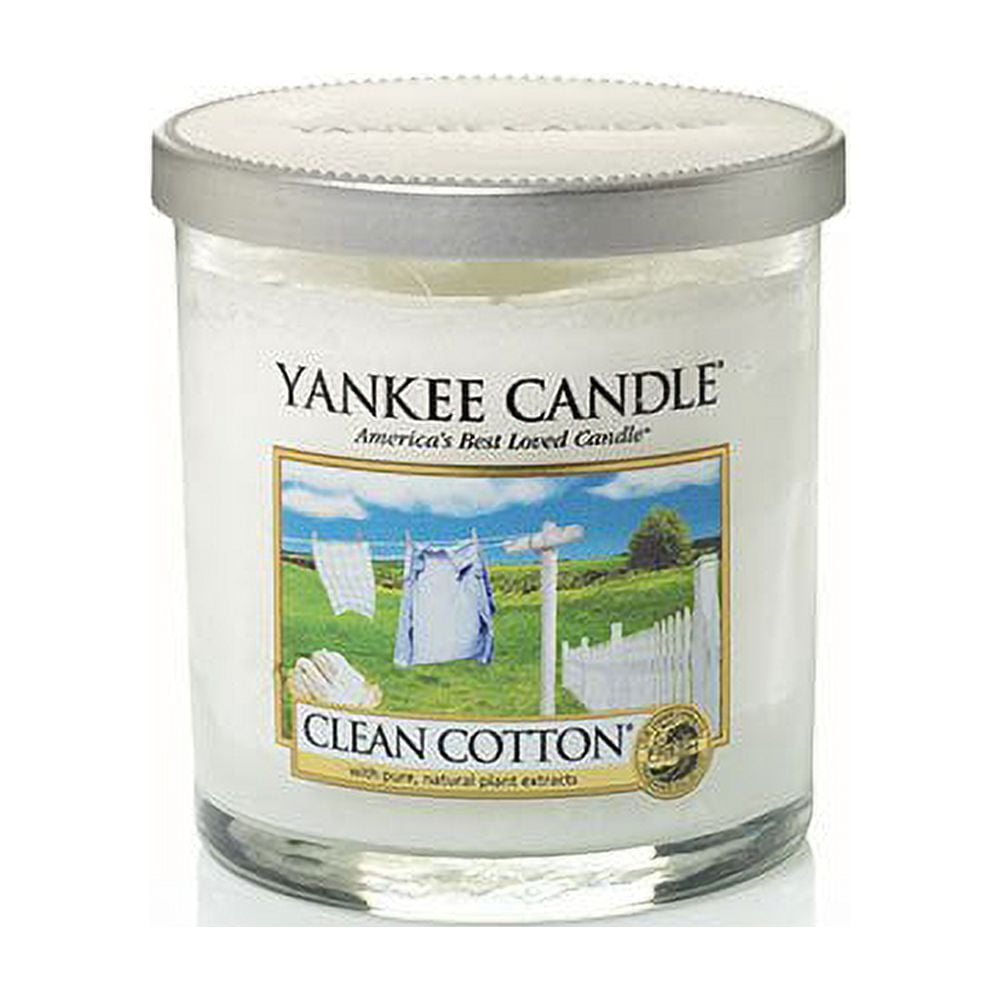 Yankee Candle Small Tumbler Candle, Clean Cotton 
