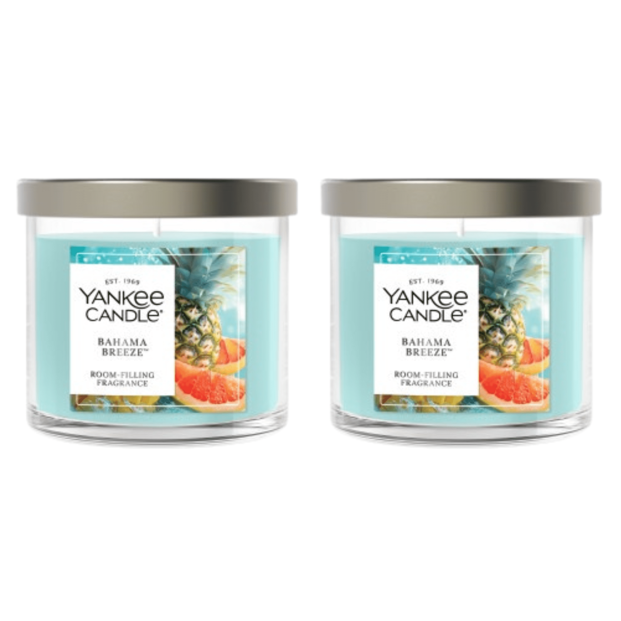 Yankee Candle Small Tumbler Scented Single Wick Jar Candle, Bahama Breeze, 4.3 oz (Pack of 2)