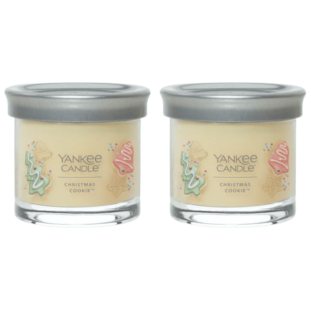 Yankee Candle Small Tumbler Scented Single Wick Jar Candle, Christmas Cookie, 4.3 oz (Pack of 2)