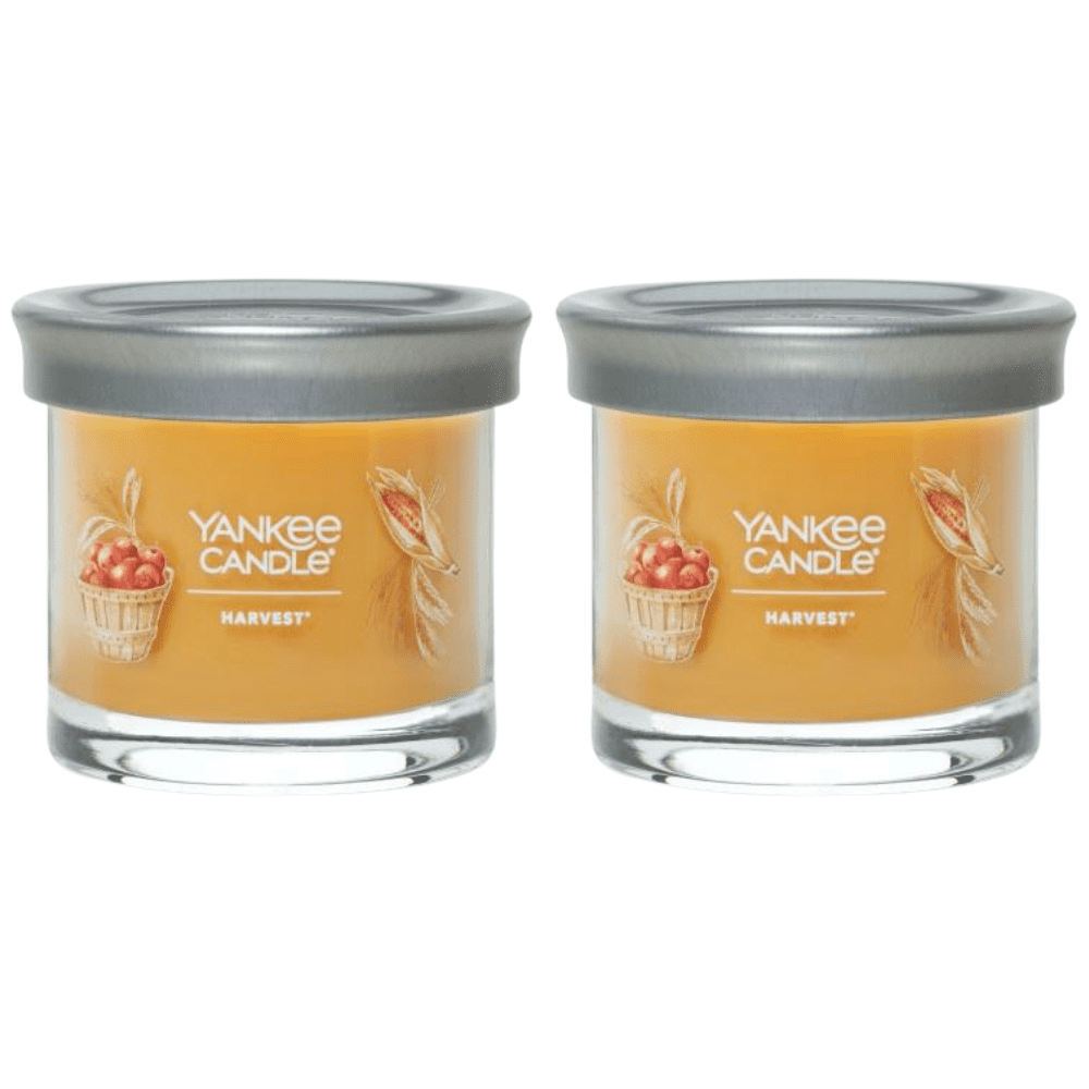 Yankee Candle Small Tumbler Scented Single Wick Jar Candle, Harvest, 4.3 oz (Pack of 2)
