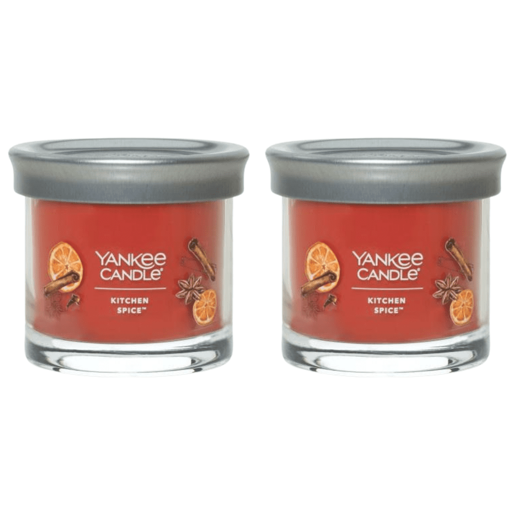 Yankee Candle Small Tumbler Scented Single Wick Jar Candle, Kitchen Spice, 4.3 oz (Pack of 2)