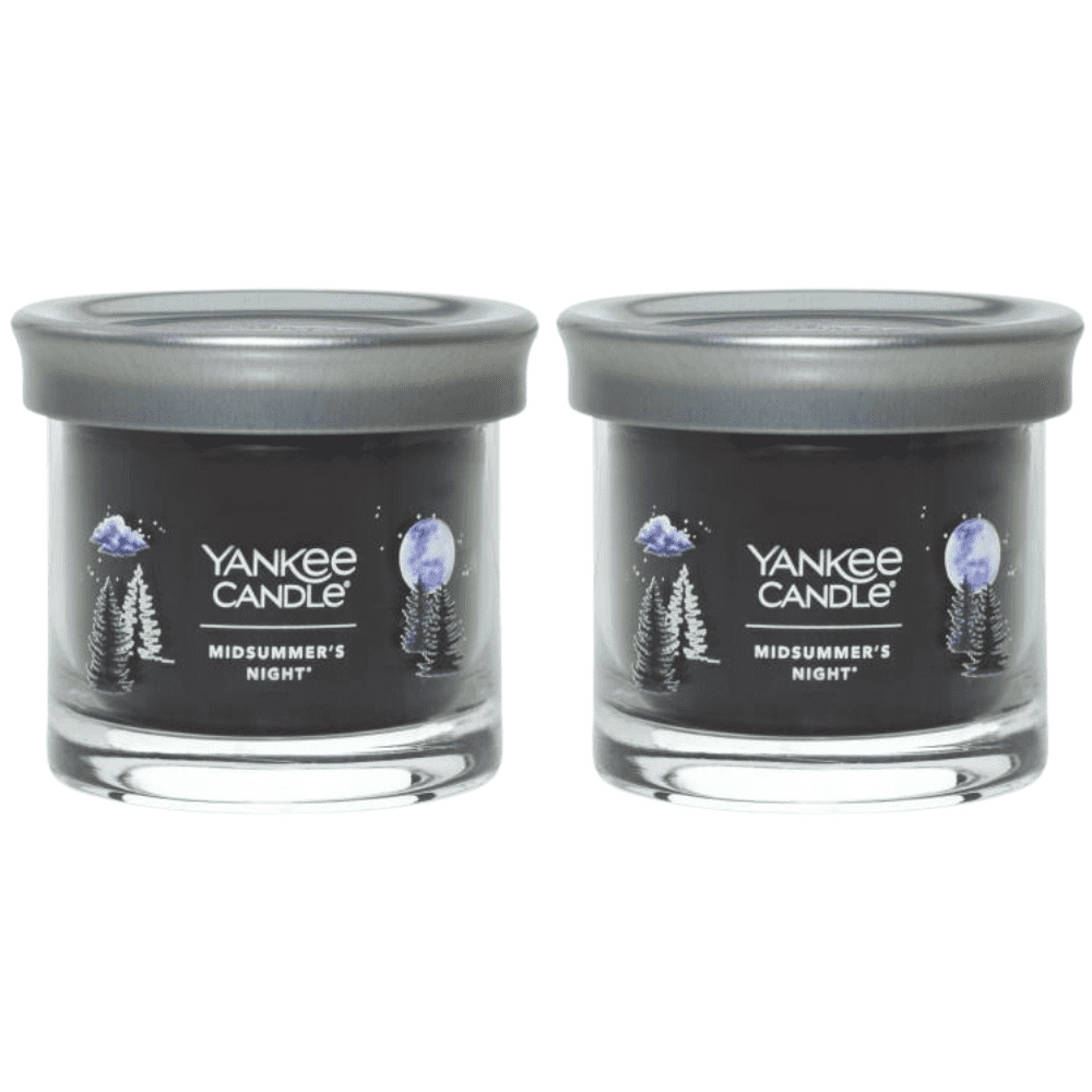 Yankee Candle Small Tumbler Scented Single Wick Jar Candle, Midsummer's Night, 4.3 oz (Pack of 2)