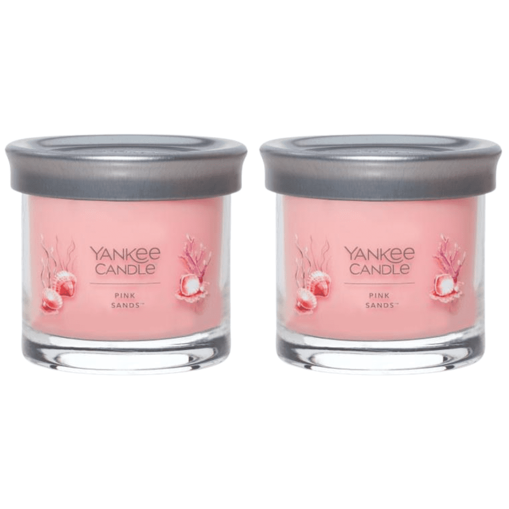 Yankee Candle Small Tumbler Scented Single Wick Jar Candle, Pink Sands, 4.3 oz (Pack of 2)