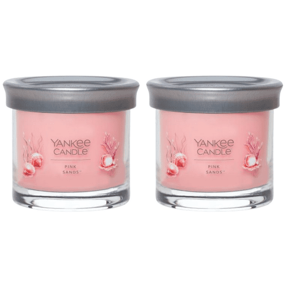 Yankee Candle Small Tumbler Scented Single Wick Jar Candle, Pink Sands, 4.3 oz (Pack of 2)