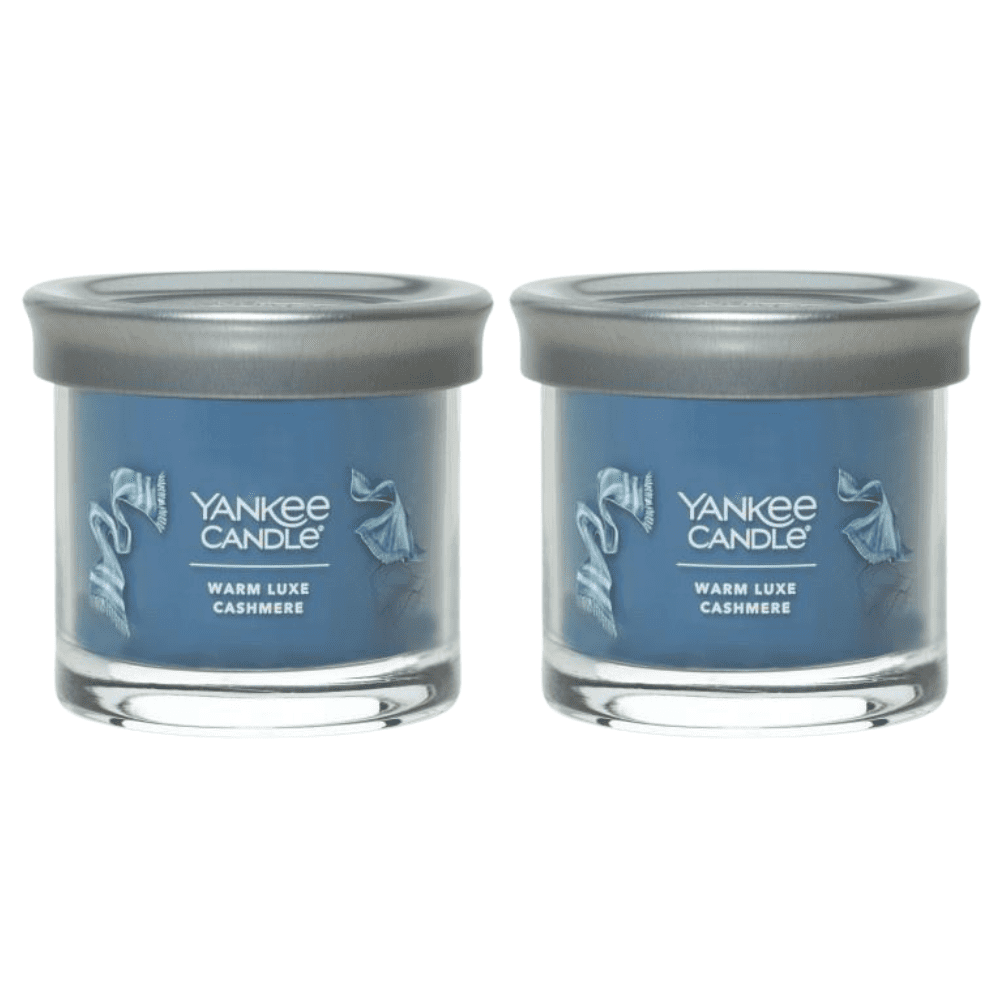 Yankee Candle Small Tumbler Scented Single Wick Jar Candle, Warm Luxe Cashmere, 4.3 oz (Pack of 2)