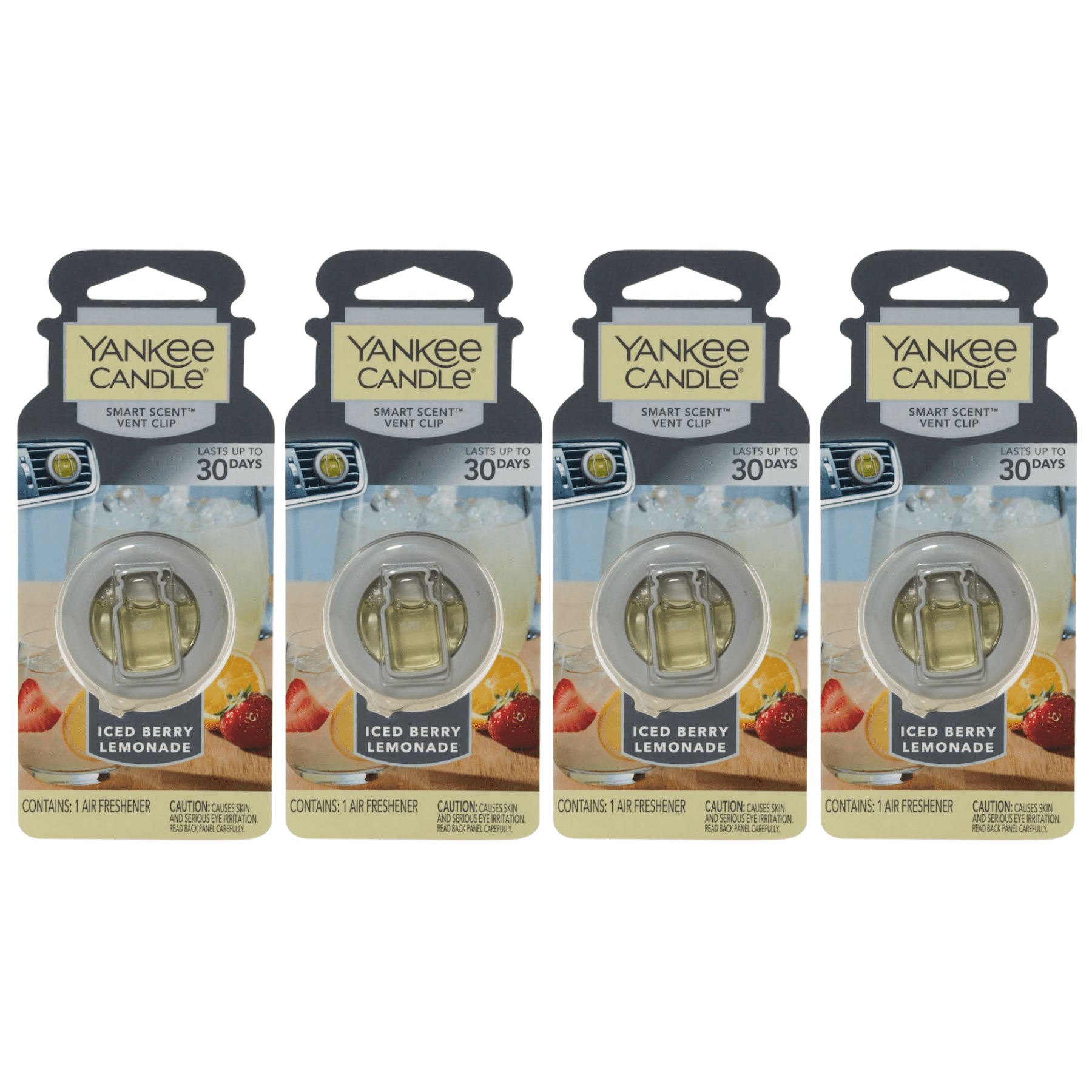 Yankee Candle Smart Scent Auto Vent Clip Car Air Freshener, Iced