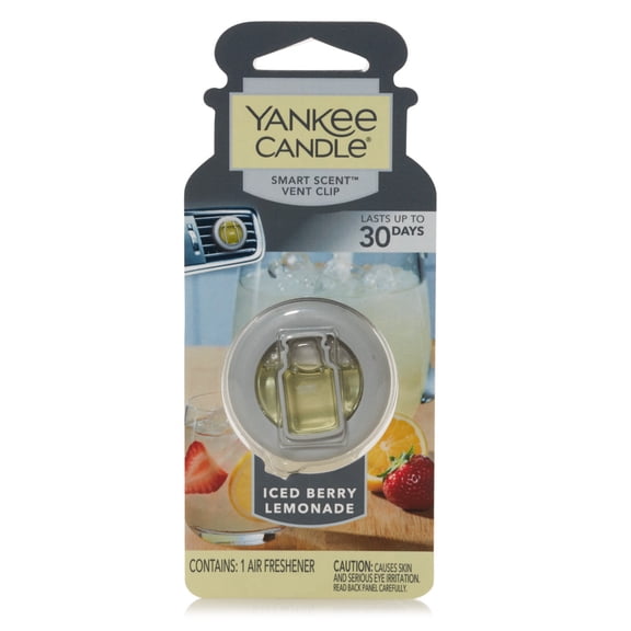 Yankee Candle Smart Scent Iced Berry Lemonade Scent Vent Clip Air Freshener, 1 Count