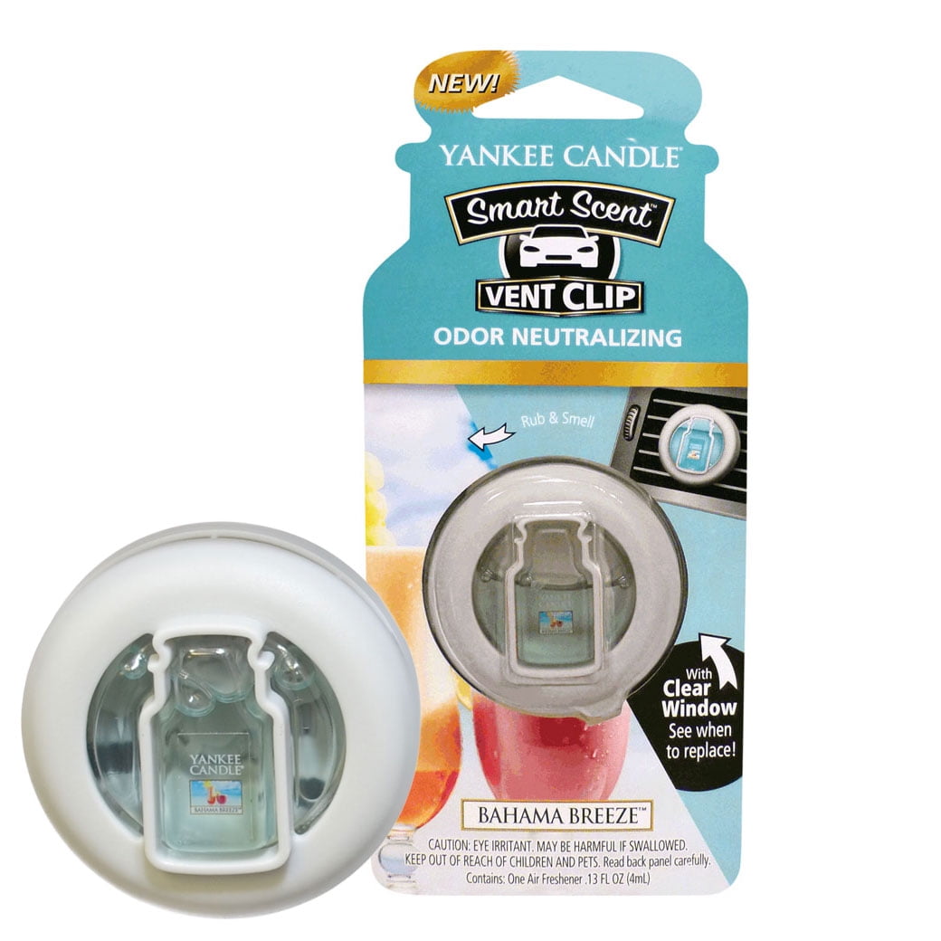  Yankee Candle Car Vent Clip HW Pink Sands, Smart Scent :  Automotive