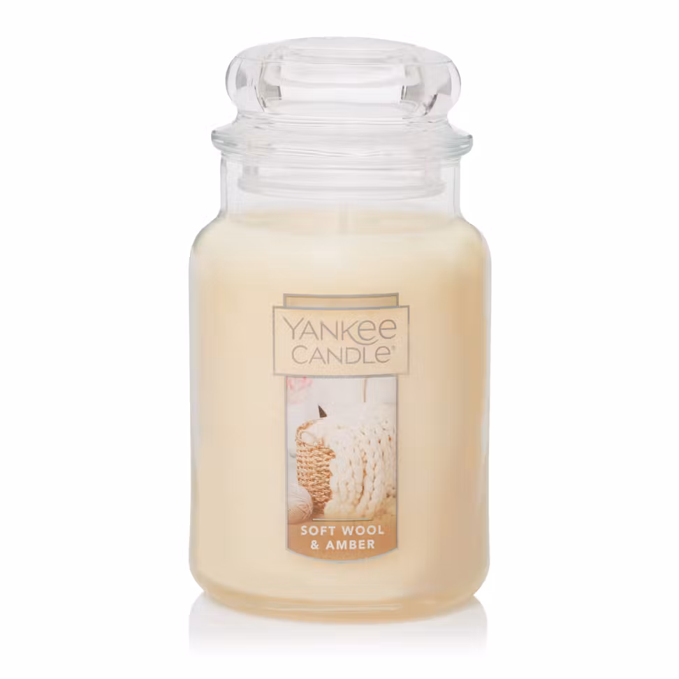Yankee Candle Soft Wool & Amber Large Classic Jar Candle