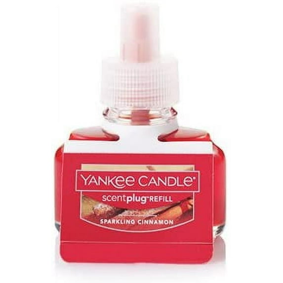 Yankee Candle Sparkling Cinnamon Scent-Plug Air Freshener Refill, Festive Scent