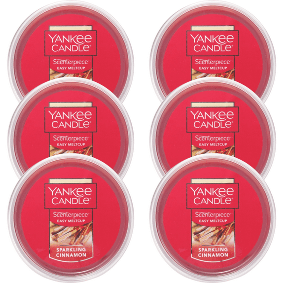 Yankee Candle Sparkling Cinnamon Scenterpiece Easy MeltCup (Pack of 6)