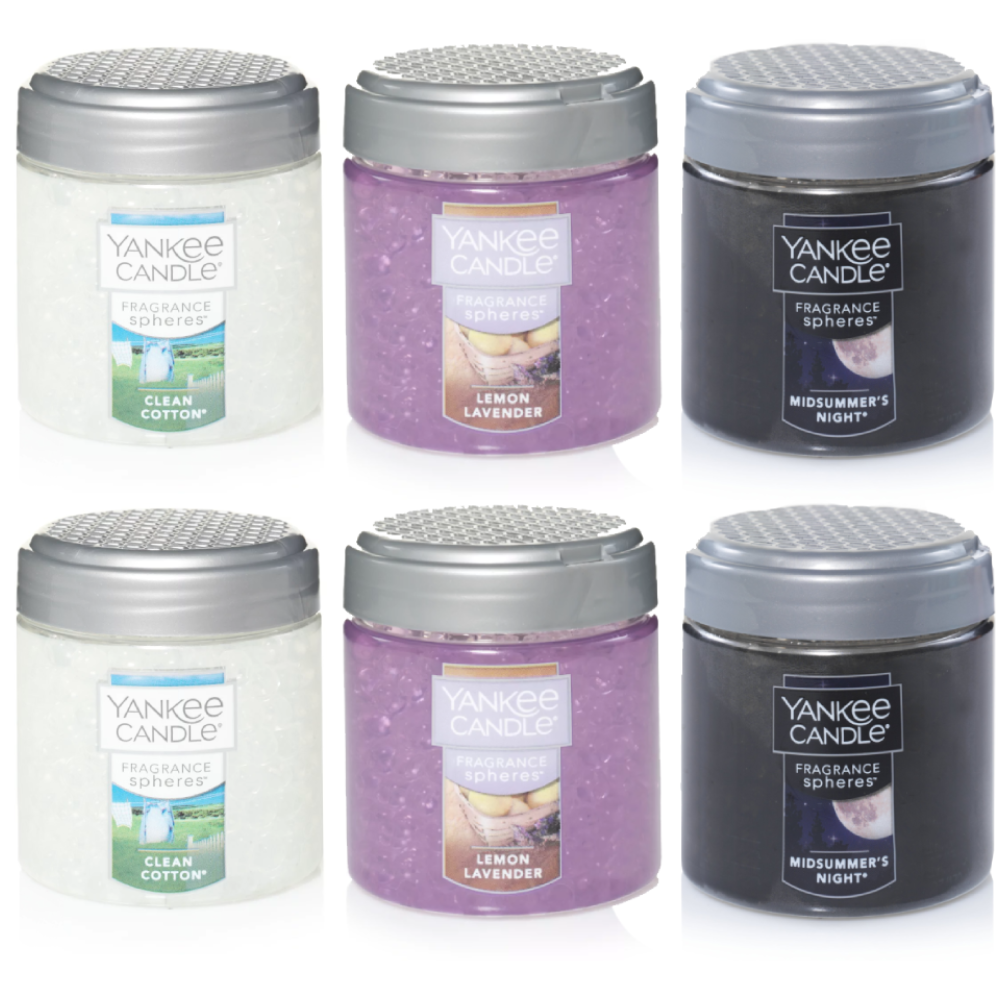 Yankee Candle Spheres Variety 2 Pack (Clean cotton / Lemon Lavender / Midsummer)