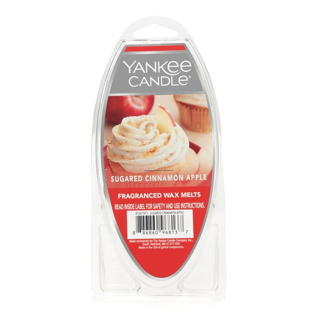 Yankee Candle Sugared Cinnamon Apple Fragranced Wax Melts, 2.6 oz