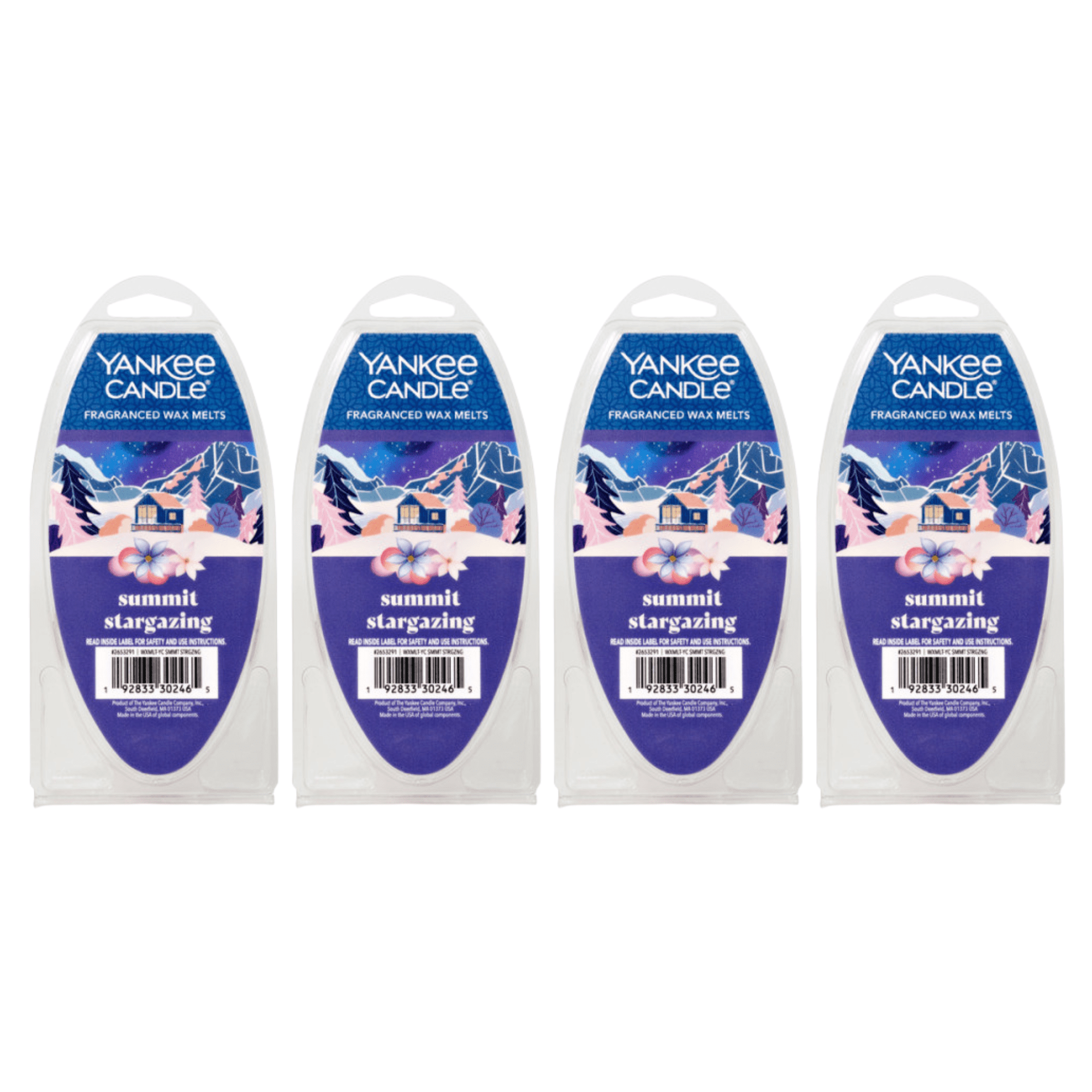 Yankee Candle Summit Stargazing Fragranced Wax Melts, 6 Wax Spheres per Package, Pack of 4 (24 Cubes Total)