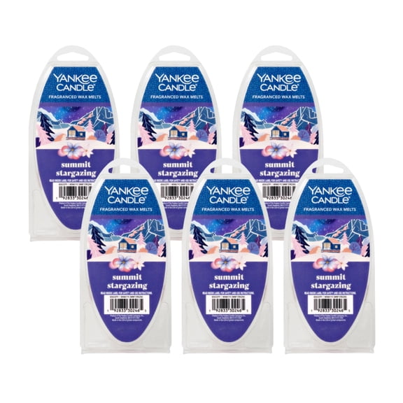 Yankee Candle Summit Stargazing Fragranced Wax Melts, 6 Wax Spheres per Package, Pack of 6 (36 Cubes Total)
