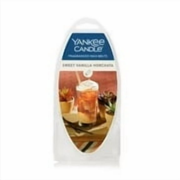 Yankee Candle Sweet Vanilla Horchata Fragranced Wax Melts, 1 Pack of 6, 2.6 oz