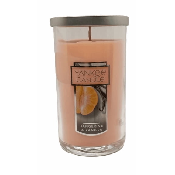 Yankee Candle TANGERINE & VANILLA - Medium Single Wick 12oz Pillar Candle