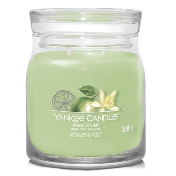 Yankee Candle VANILLA LIME Medium Signature 2-Wick Candle 13oz