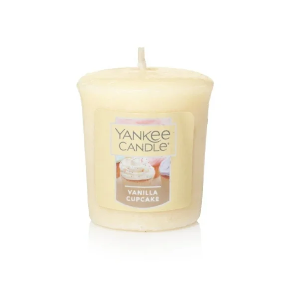 Yankee Candle Vanilla Cupcake Scented Votive Mini Candle Home Fragrance Wax
